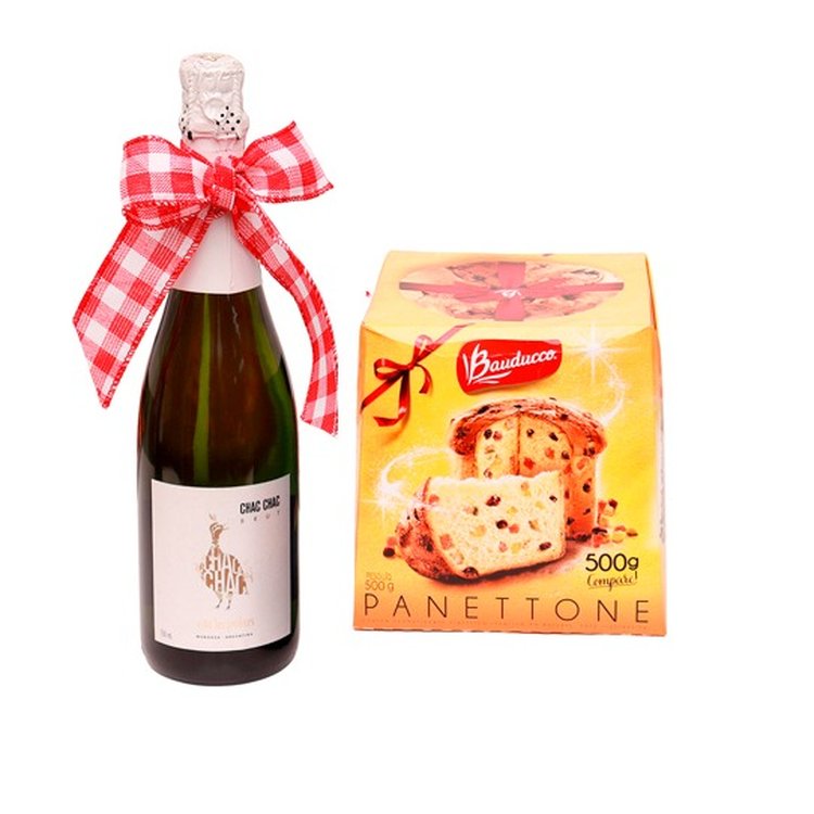Kit de Natal Especial Panetone Bauducco e Espumante | Giuliana Flores Kit de Natal Especial Panetone Bauducco e Espumante | Giuliana Flores