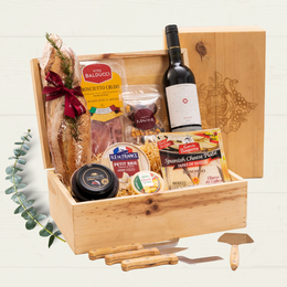 Imagem de Cesta de Queijo e Vinho Super Luxo