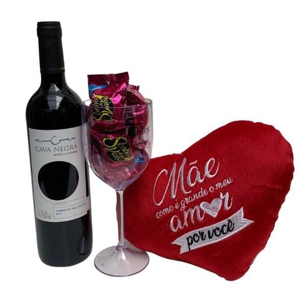 Presente Mãe Vinho e Chocolate 