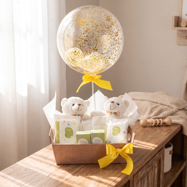 Cesta Maternidade Duplo Carinho - Bebê Gêmeos