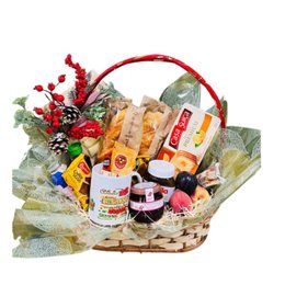 Imagem de Cesta Vime Natal Café 