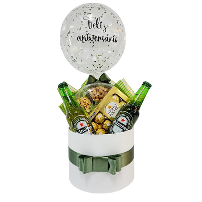 Box Cerveja Heineken Feliz Aniversário