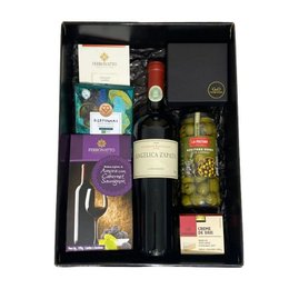 Imagem de Cesta de Presente Luxo VInho Angélica Zapata