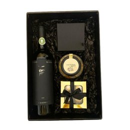Imagem de Cesta de Presente Com Vinho Black Gift Premium