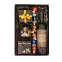 Imagem de Cesta de Presente com Vinho Black Gift