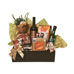 Imagem de Cesta de Presente Com Vinho Profundas Raízes