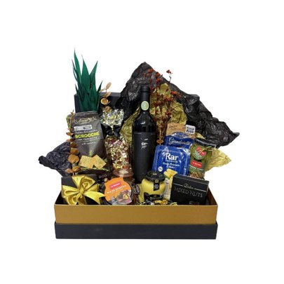 Cesta de Presente Gourmet Premium Black Signature