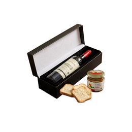 Imagem de Presente Elegante com Vinho Bordeaux Francês