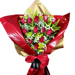 Imagem de Buquê com 12 rosas