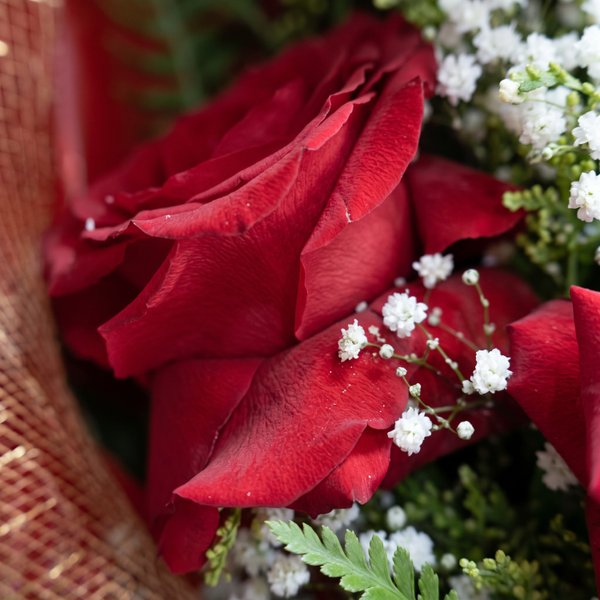 Buquê com 3 rosas Importadas