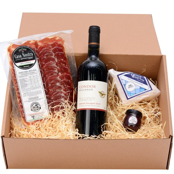Cesta Queijo e Vinho Classic