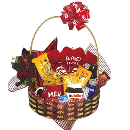 Imagem de Cesta Romântica de Guloseimas 