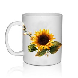 Imagem de Caneca Porcelana Girassol