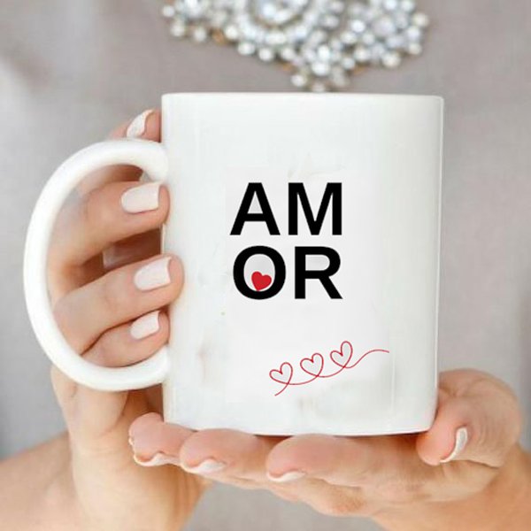 Caneca Porcelana  Amor