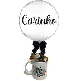 Imagem de Caneca de bombons e Balão Carinho