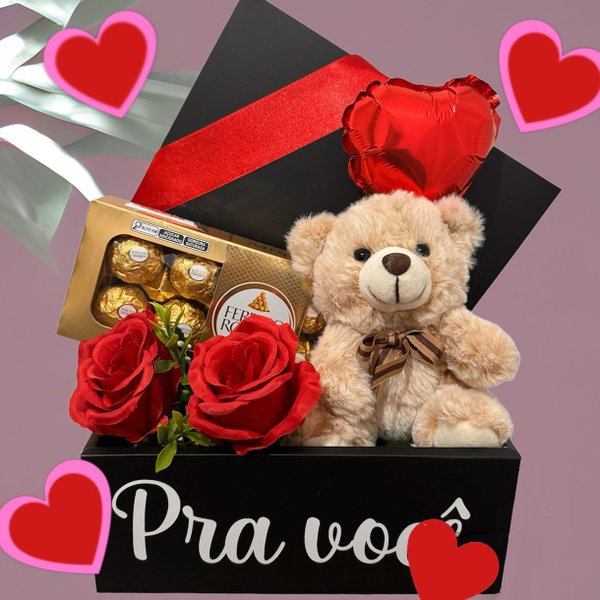 Caixa Romantica com Pelúcia