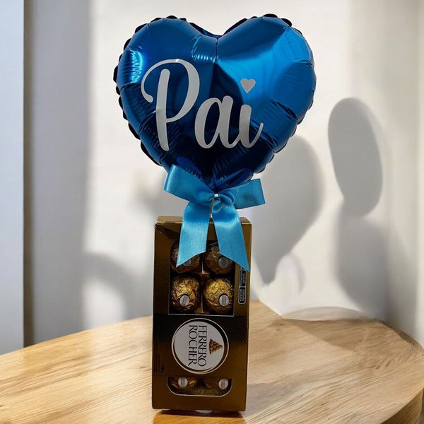 Balão Pai e Caixa de Ferrero : O Presente Perfeito!