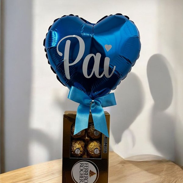 Balão Pai e Caixa de Ferrero : O Presente Perfeito!