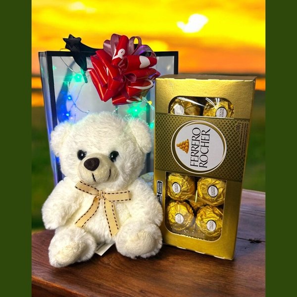 Box Luz do Amor com Pelucia 