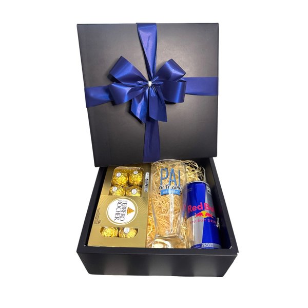 Caixa Presente Luxo com Taça e Ferrero Rocher 