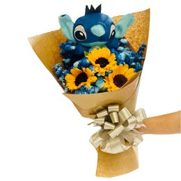 Imagem de Buquê Brilho Stitch Azul