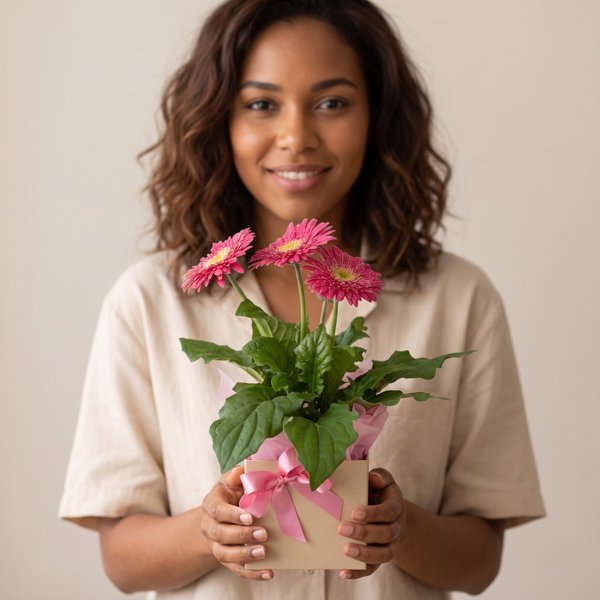 Gerberas Vaso