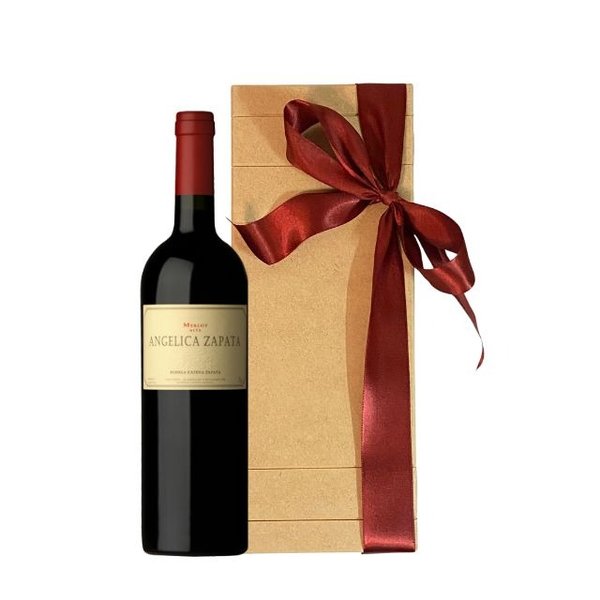 Vinho Angélica Zapata Malbec e Caixa de Madeira