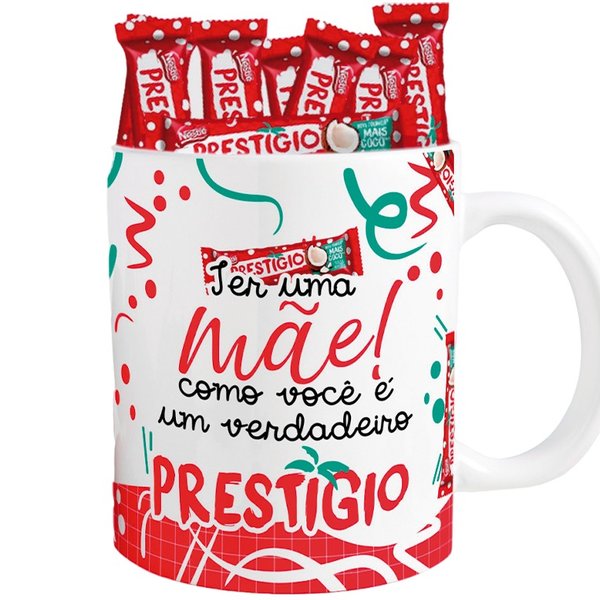 Caneca Branca Prestigio Mãe