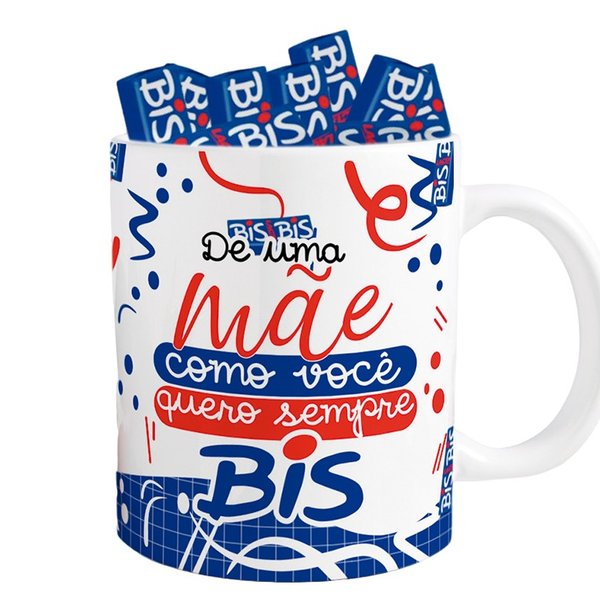 Caneca Branca Sublimada com Chocolate