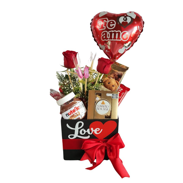 Caixa Box Love com Flores