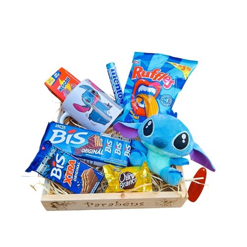 Cesta Parabéns Lilo & Stich