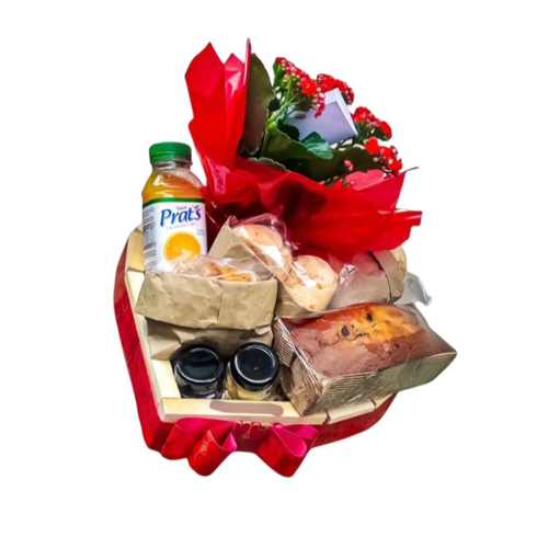 Cesta de Café da Manhã Meu Coração Lembrou de Você