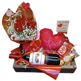 Imagem de Cesta de Vinho importado Já Disse Que Te Amo Hoje