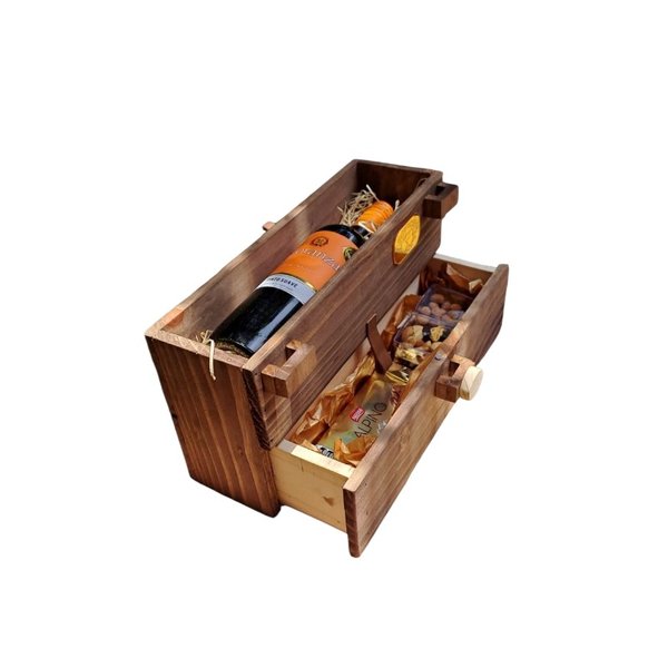 Box de vinho Retro Luxo