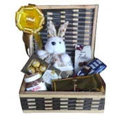 Cesta chocolate baú De Ouro