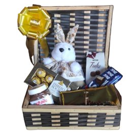 Imagem de Cesta chocolate baú De Ouro