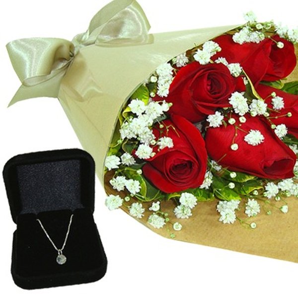 Rosas Vermelhas com Ponto de Luz