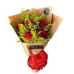 Imagem de Ramalhete de Rosas Vermelhas