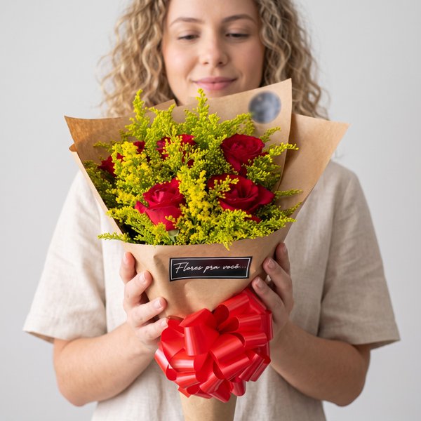 Ramalhete de Rosas Vermelhas