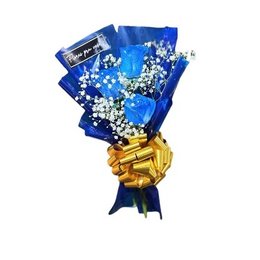 Imagem de Buquê de Luxo com Rosas Azuis