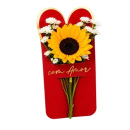 Imagem de Cartão Flor Com Amor  Girassol 