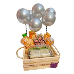 Imagem de Cesta de Café Parabéns Aniversário