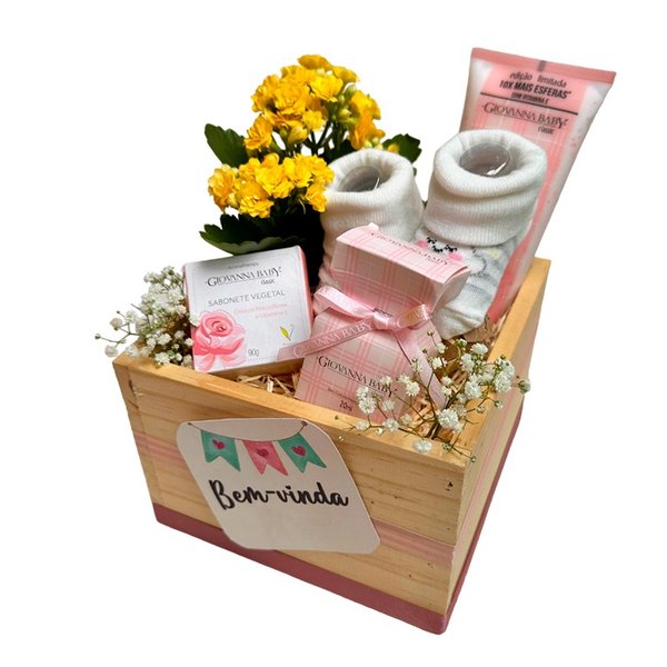 Kit Boas Vindas Baby Rosa