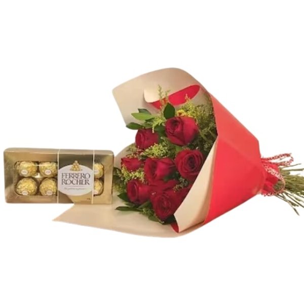Buquê Poesia e Ferrero Rocher