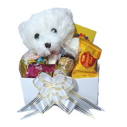 Imagem de Cesta Presente Mulher, Ursinho, Bombons, Chocolates