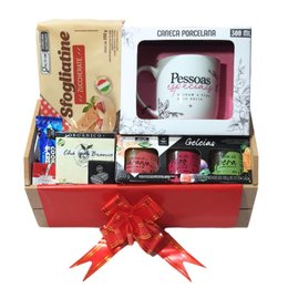 Imagem de Cesta Café Da Manhã Geleia Chocolate Biscoito Importad