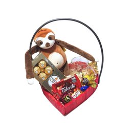 Imagem de Cesta Presente Coração, Caneca 3D e Pelúcia