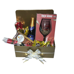 Imagem de Cesta Sofisticada Espumante Ferrero Rosa Abajur