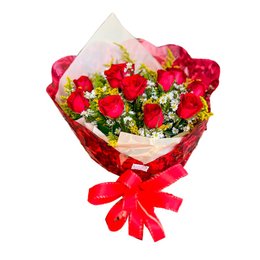 Imagem de Buquê de Rosas Vermelhas Embalagem Celofane
