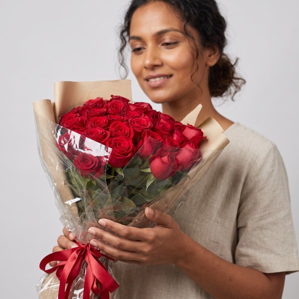 Buquê Rosas Vermelha Importada 